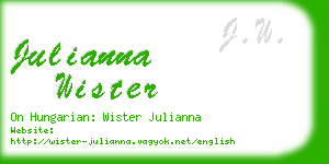 julianna wister business card